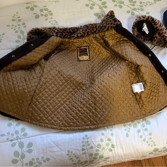 VINTAGE MILTON FAUX FUR BROWN COAT + HAT - Picture 5 of 9